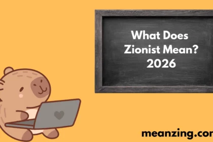 Zionist Mean2026