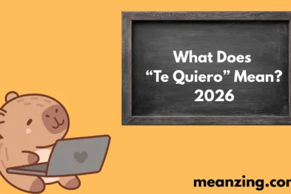 What Does “Te Quiero” Mean? 2026