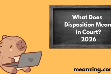 Disposition Mean in Court? 2026