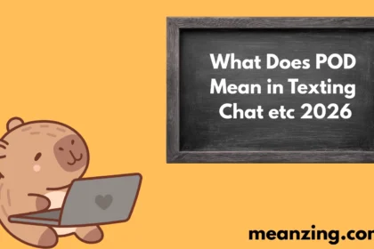 What Does POD Mean in Texting, Chat etc 2026