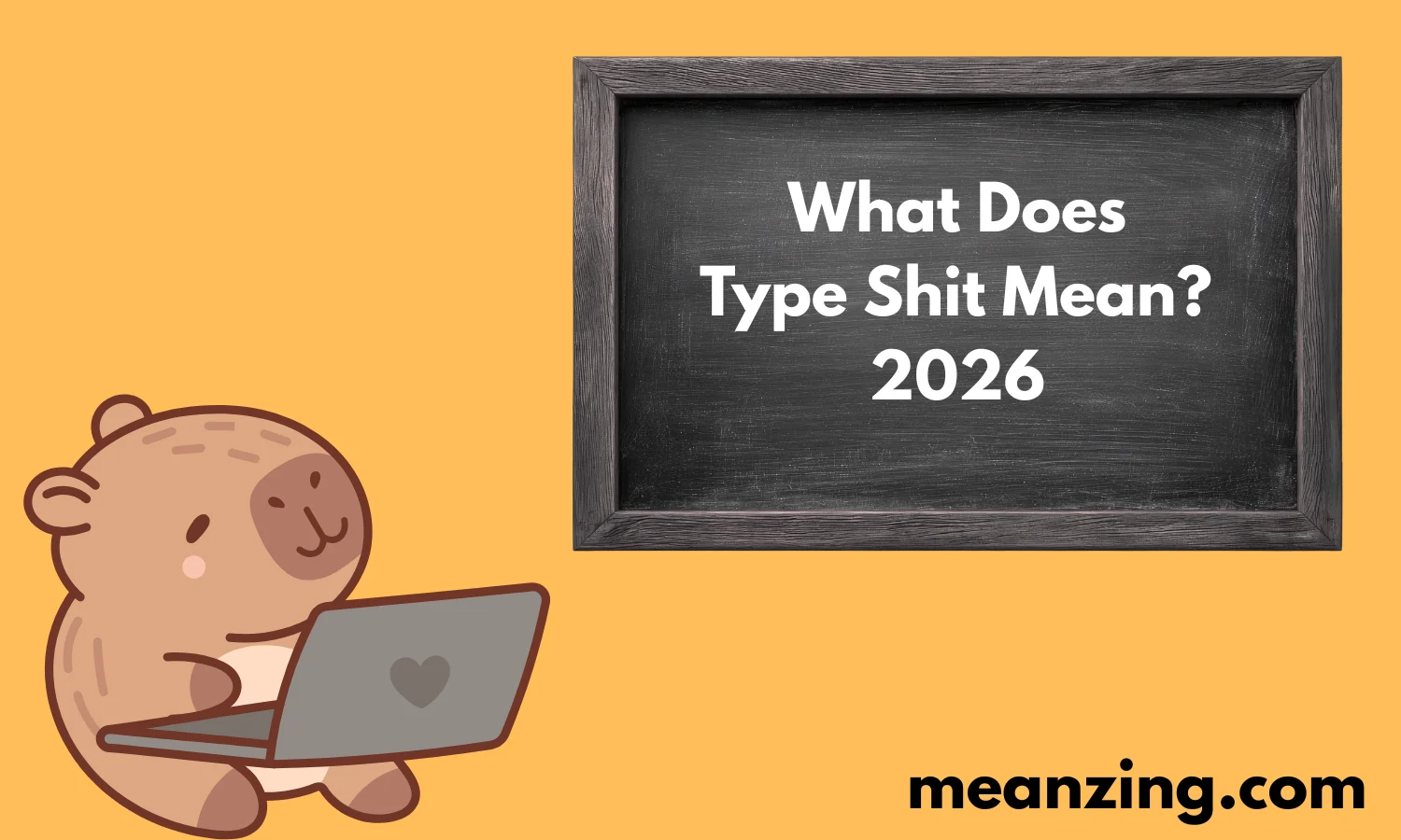 Type Shit Mean? 2026