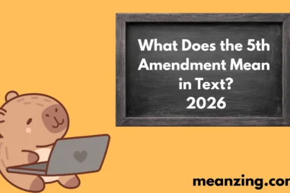 5th Amendment Mean 2026